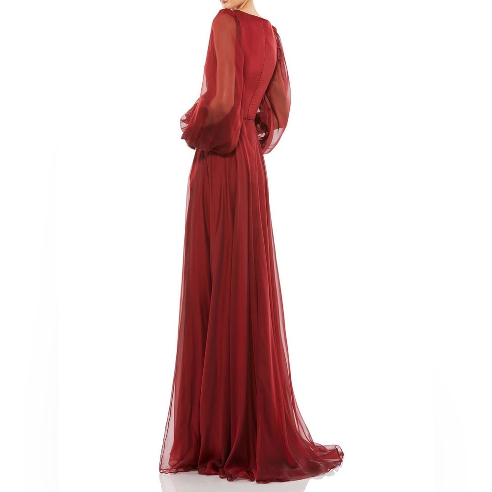 Mac Duggal | A-Line Chiffon Gown - Picture 2 of 5